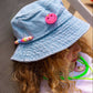 Girls Love Denim Bucket Hat