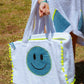 Bandana Denim Smiley Beach Bag