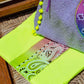 Bandana Tie Dye Smiley Beach Bag