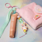 Fluffy Wallet Key Charm with Dali Lip Balm
