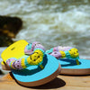 Happy Stitch Flip Flops