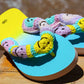 Happy Stitch Flip Flops