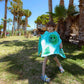 Bandana Tie Dye Smiley Poncho