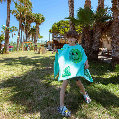 Bandana Tie Dye Smiley Poncho