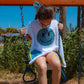 Bandana Denim Smiley Poncho
