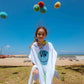 Bandana Denim Smiley Poncho