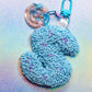 Punch Initials Key Charm