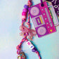 Retro Beat Key Charm