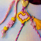 Striking Heart Key Charm