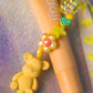 Teddy Key Charm with Dali Lip Balm