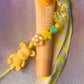 Teddy Key Charm with Dali Lip Balm