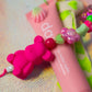 Teddy Key Charm with Dali Lip Balm