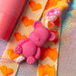 Teddy Key Charm with Dali Lip Balm