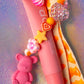 Teddy Key Charm with Dali Lip Balm