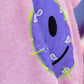 bandana smiley poncho baby pink smiley detail