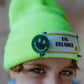 Child wearing the neon Big Dreamer beanie