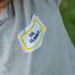Close-up of the Big Dreamer patch on the long sleeves T-shirt