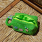 Curious Lime towel toiletry bag with spacious interior and carry handle