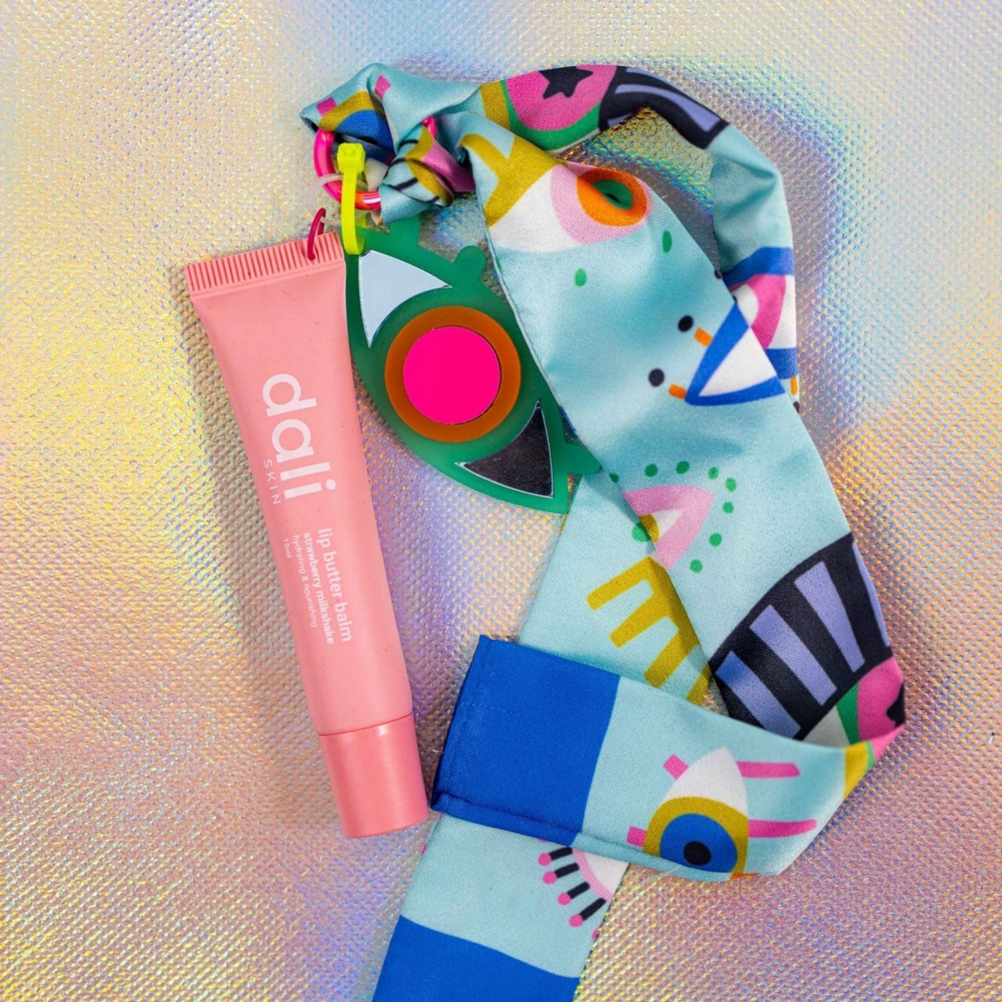 Eye See U Key Charm with Strawberry Milkshake Dali Lip Balm – The
