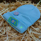 Sky blue LOL beanie with logo patch