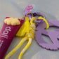 Peace & Love Key Charm with large purple peace sign and colourful charm details